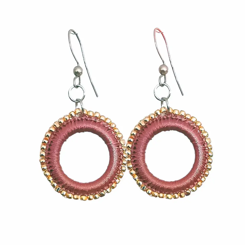 Weaved & Crochet Leather Tassel Earrings