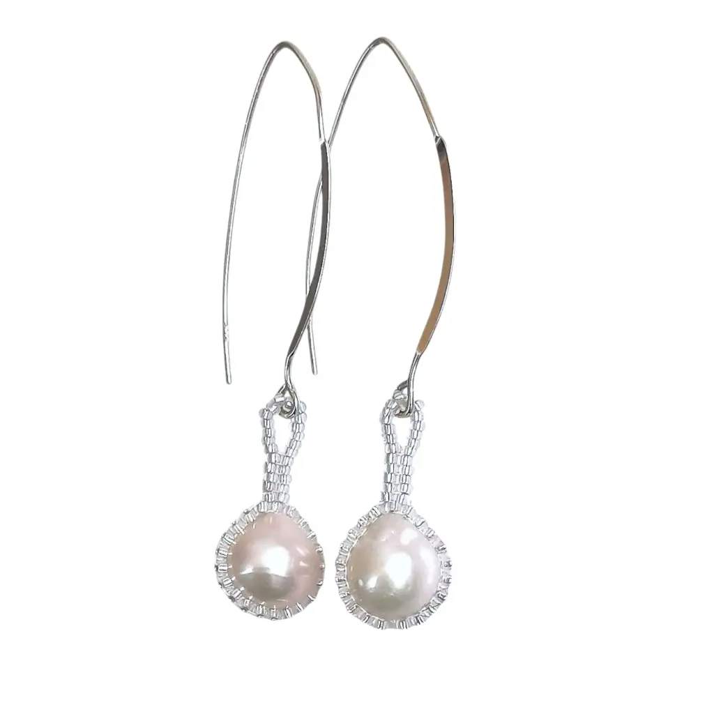 Elegant Freshwater Pearl Earrings