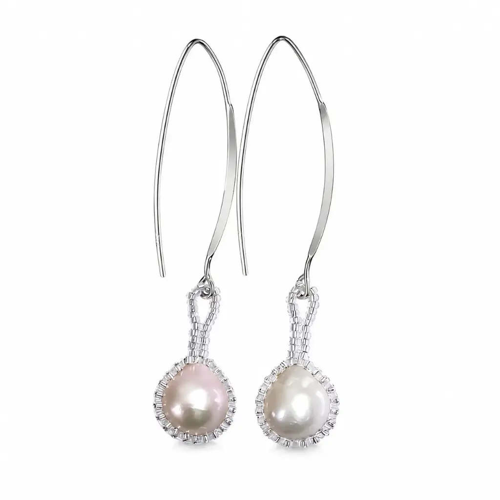 Elegant Freshwater Pearl Earrings