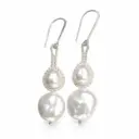 Double Pearl Drop Earrings