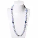 Light blue Jacinth, Moonstone& Lapis Stone necklace