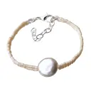 Baroque pearl glow bracelet 
