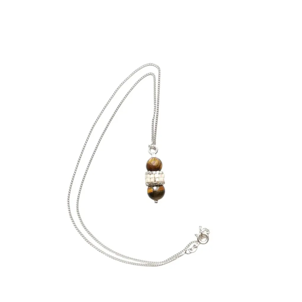 Elegant beaded Tiger's eye Necklace 