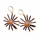 Moonstone Eclipse Earrings