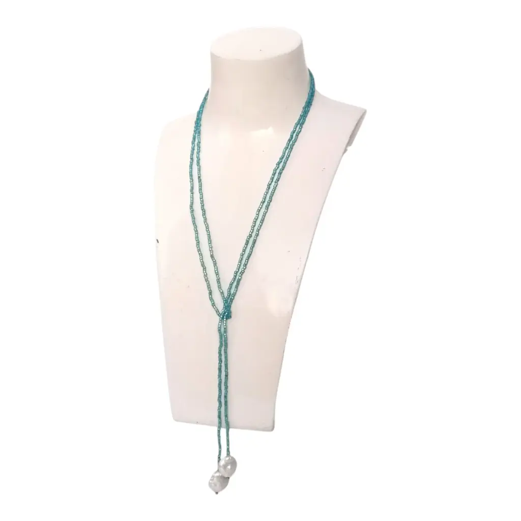 Long Baroque Pearl Necklace
