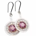 Rose Quartz& Amethyst Earrings