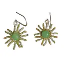 Elegant Aventurine & Japanese Beaded Earrings