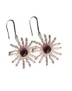 Craft Amethyst & Seed bead  Earrings