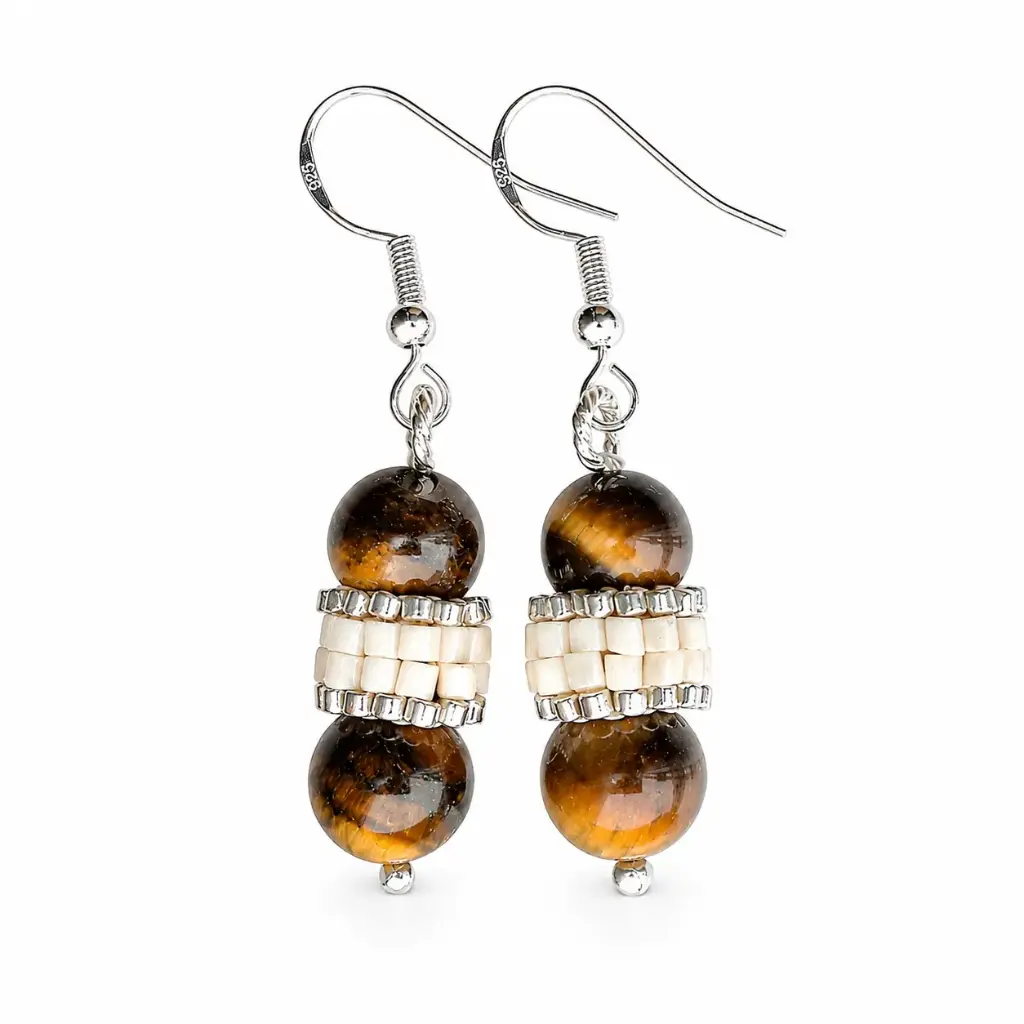Elegant Tiger's eye Earrings