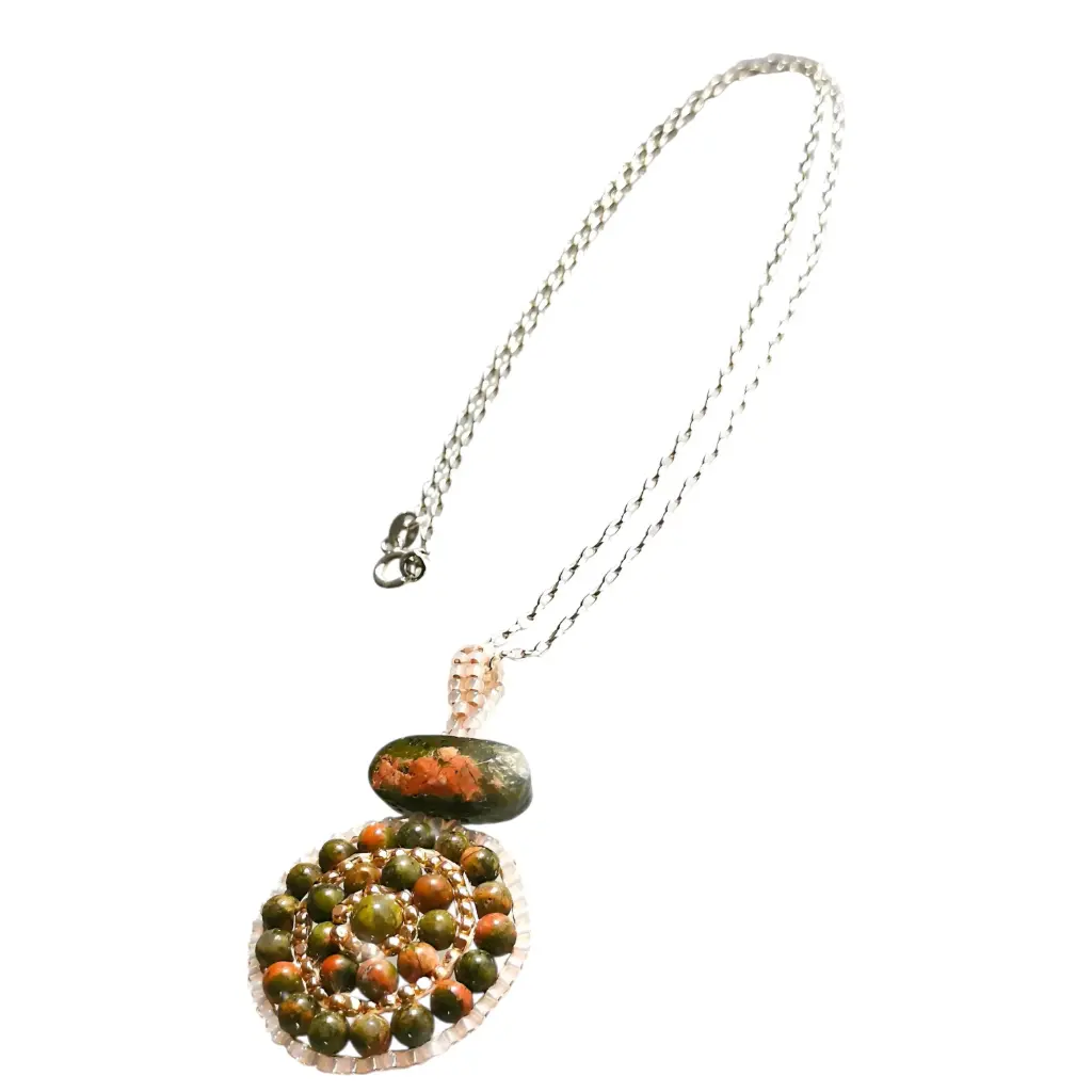 Unakite Stone necklace