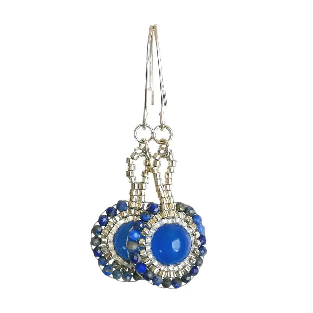 Blue gemstones with Lapis stones