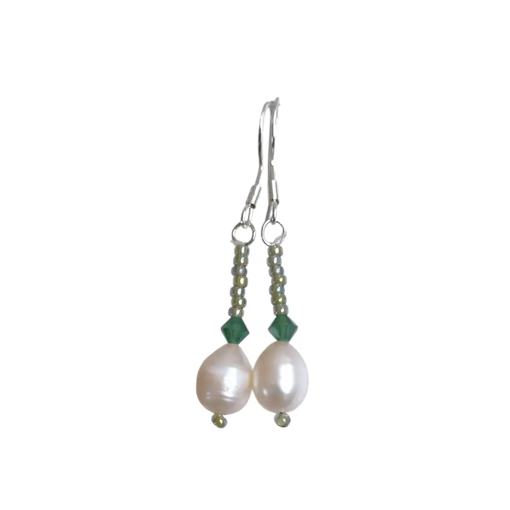 Freshwater Pearl & Japanese beads Earrings