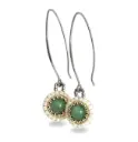 Long green aventurine earring