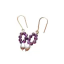 Elegant Amethyst & Freshwater Pearl Earrings