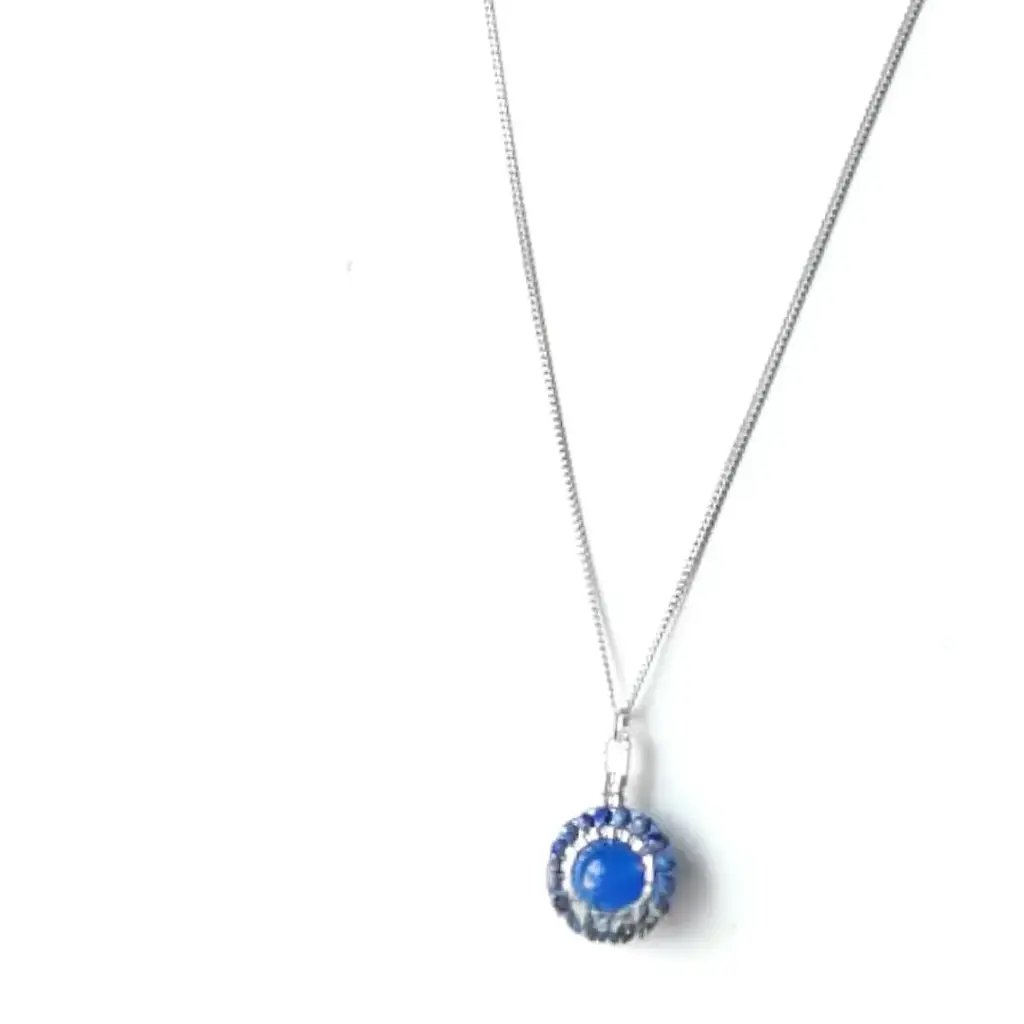 Royal blue semi-precious stone necklace 