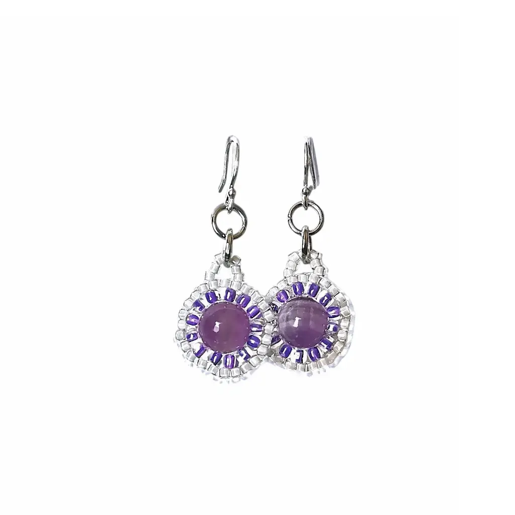 Small Amethyst Earring