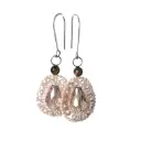 Beige crystal Teardrop Earring