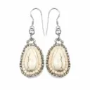 Ivory Elegance Howlite Earrings
