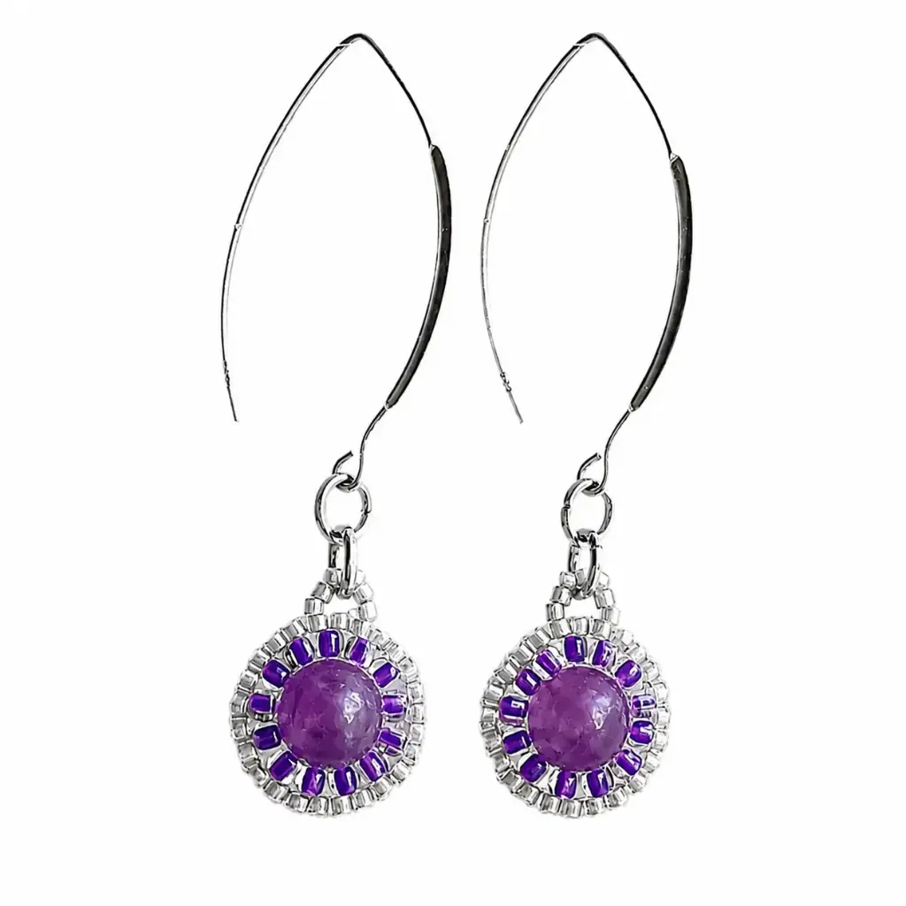 Amethyst Radiance Earrings