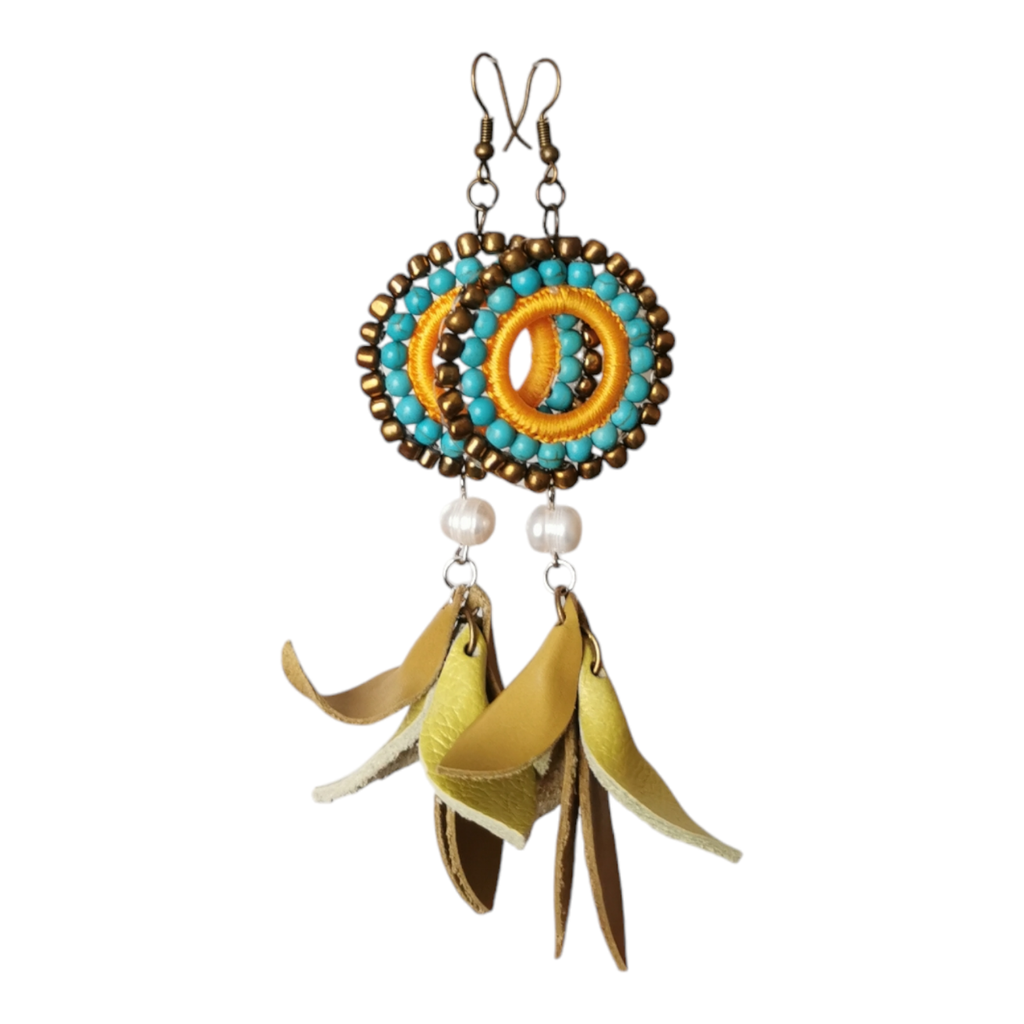 Multicolour bohemian Tassel Earring