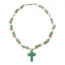 Knotted multi colour Pearl & Gemstones necklace