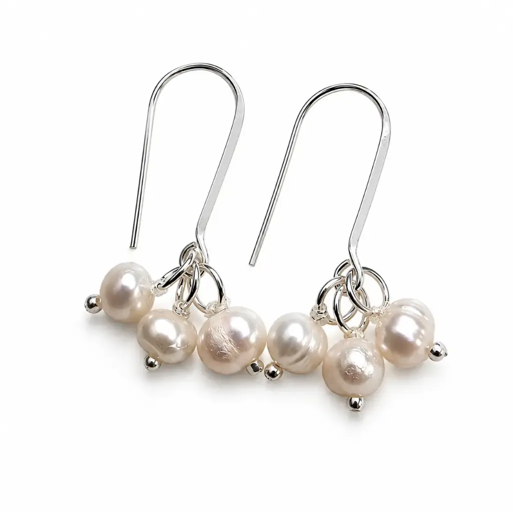 Freshwater Pearl Cluster Earrings