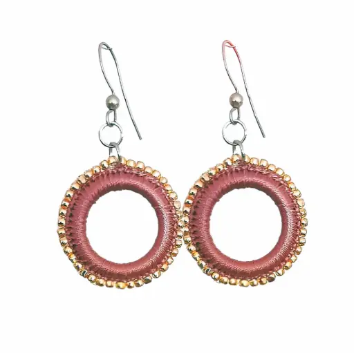 Weaved & Crochet Leather Tassel Earrings