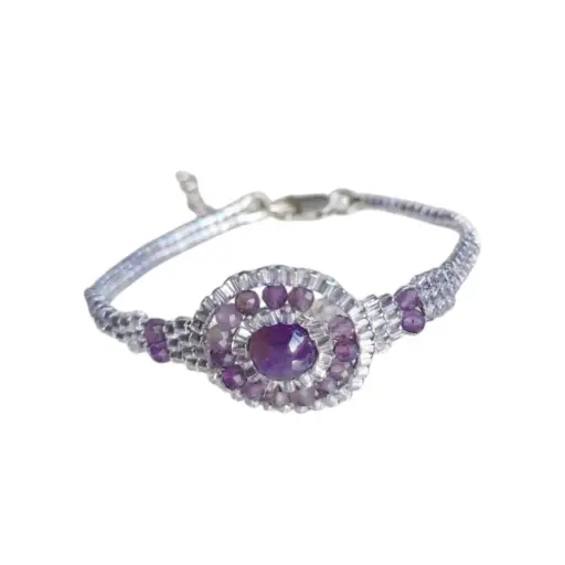 [Brc 003] Amethyst Bracelet