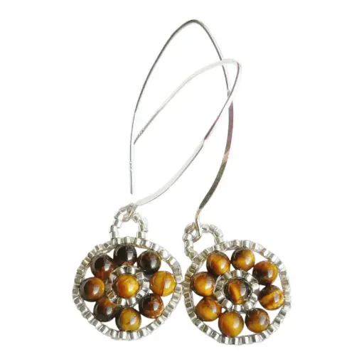 Elegant Tiger's eye Earrings