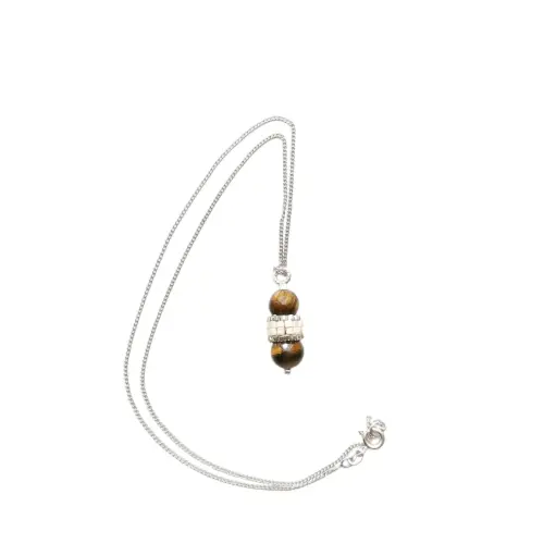 Elegant beaded Tiger's eye Necklace 