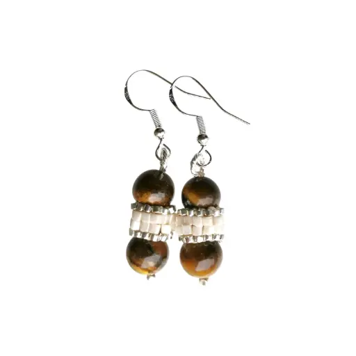 Elegant Tiger's eye Earrings