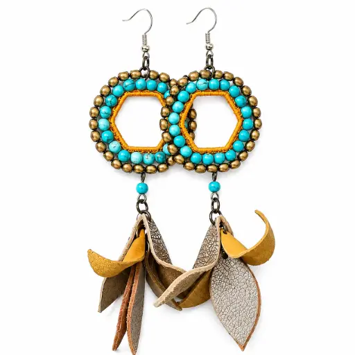Multicolour bohemian Tassel Earring
