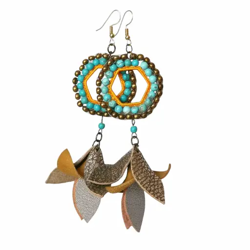 Multicolour bohemian Tassel Earring
