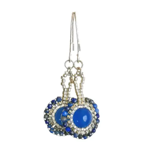 Blue gemstones with Lapis stones