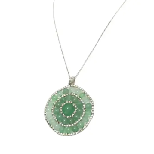 Green Aventurine stone Necklace 