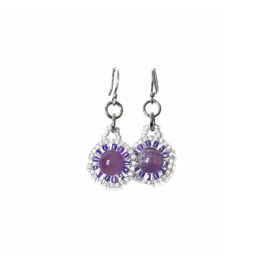 Small Amethyst Earring