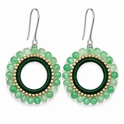 Green aventurine Earring