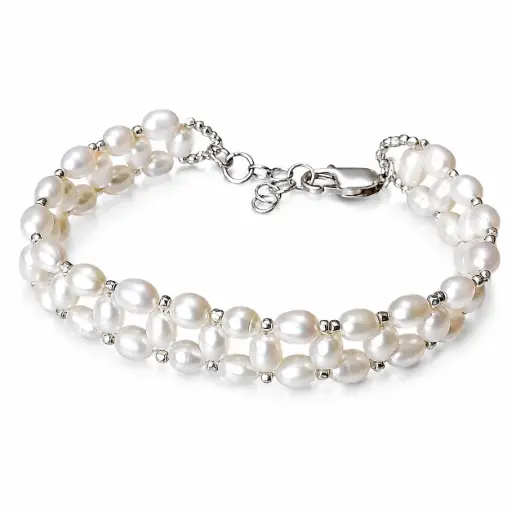 White Freshwater Pearl Bracelet