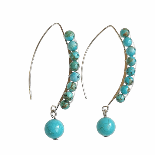 Statement Turquoise stone Earrings